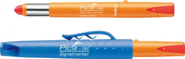 Pica-Gel Signalmarker 4-Piece Set (White, Black, Red, Blue)