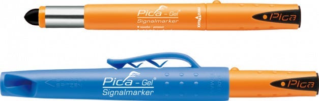 Pica-Gel Signalmarker 4-Piece Set (White, Black, Red, Blue)