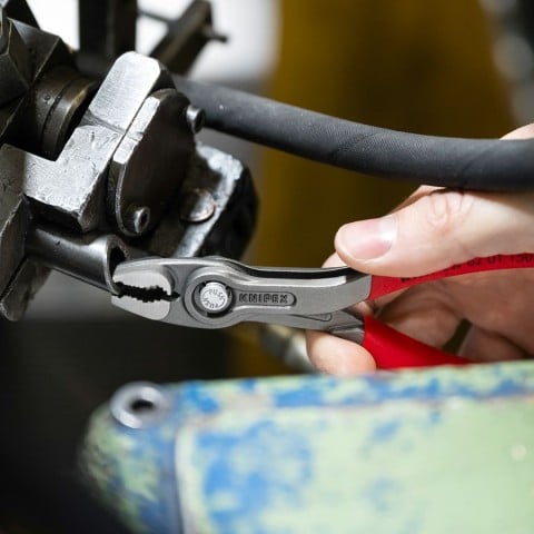 Knipex 6-in. TwinGrip pliers gripping a stripped fastener