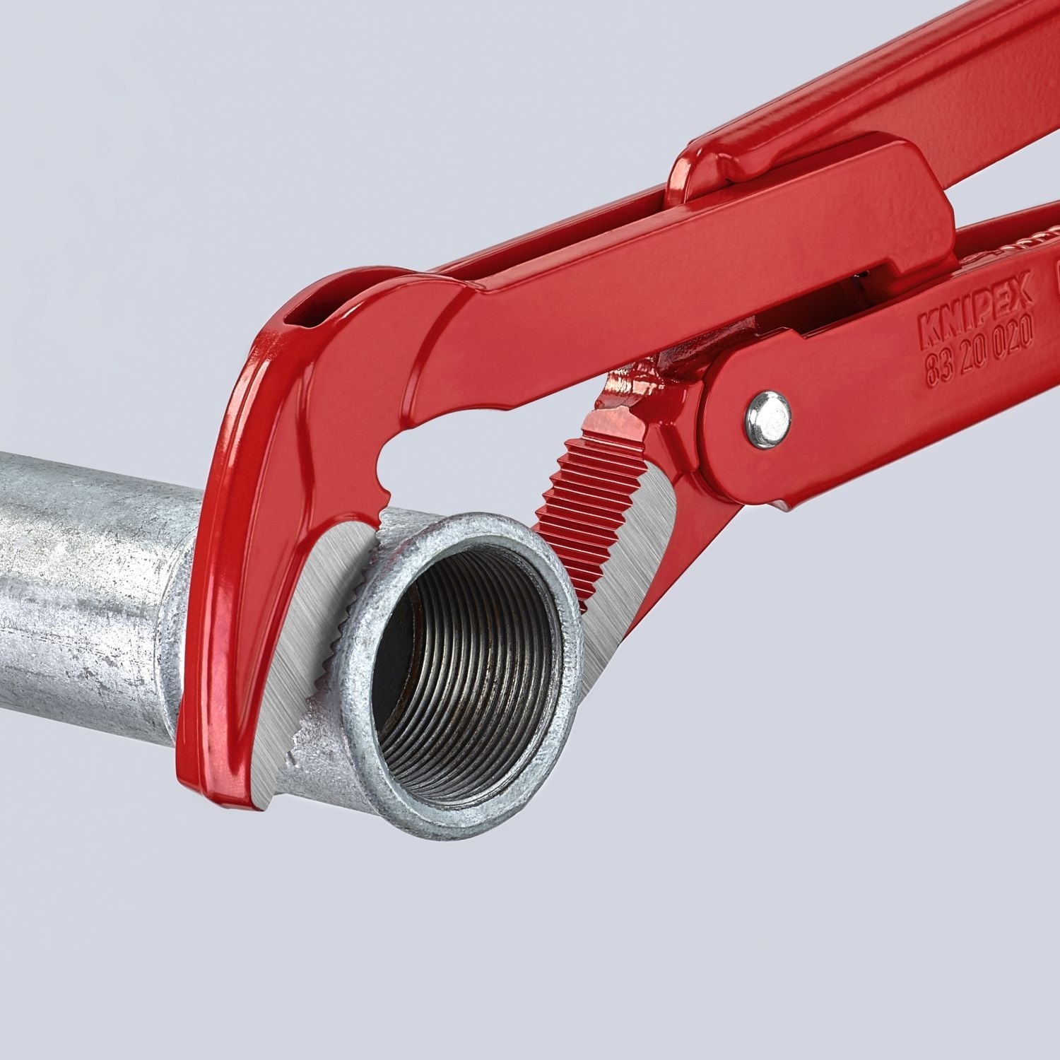 Knipex 83 20 020 Swedish Pipe Wrench-45&deg;