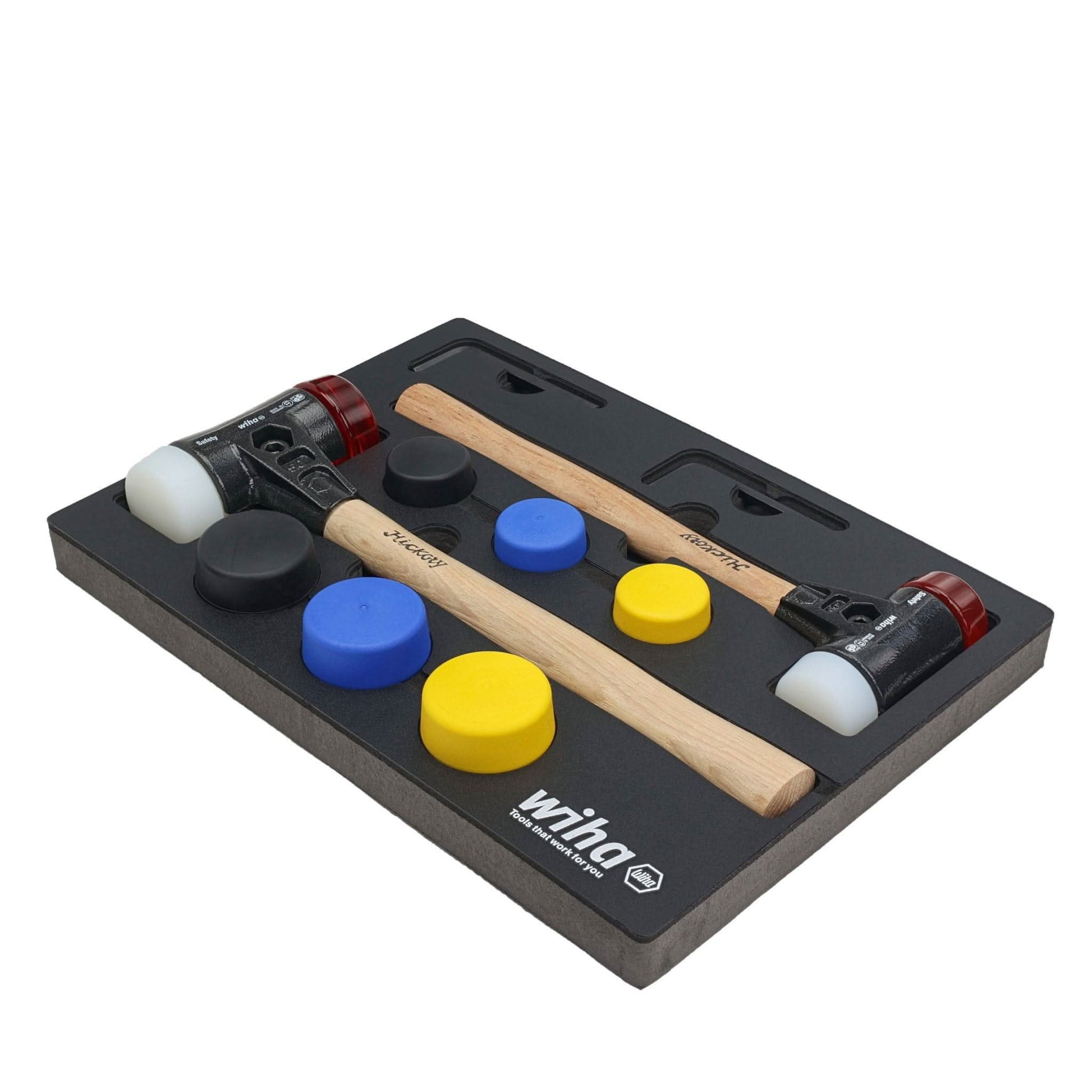 Wiha 83270 14-Piece Split Head Mallet Foam Tray Set