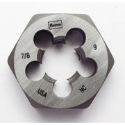 Irwin 8461 HANSON Hexagon Fractional Die 7/8-in. - 9 NC 1-7/16-in. dia.