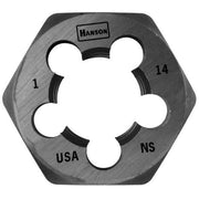 Irwin 8467 HANSON Hexagon Fractional Die 1-in. - 14 NS 1-13/16-in. dia.