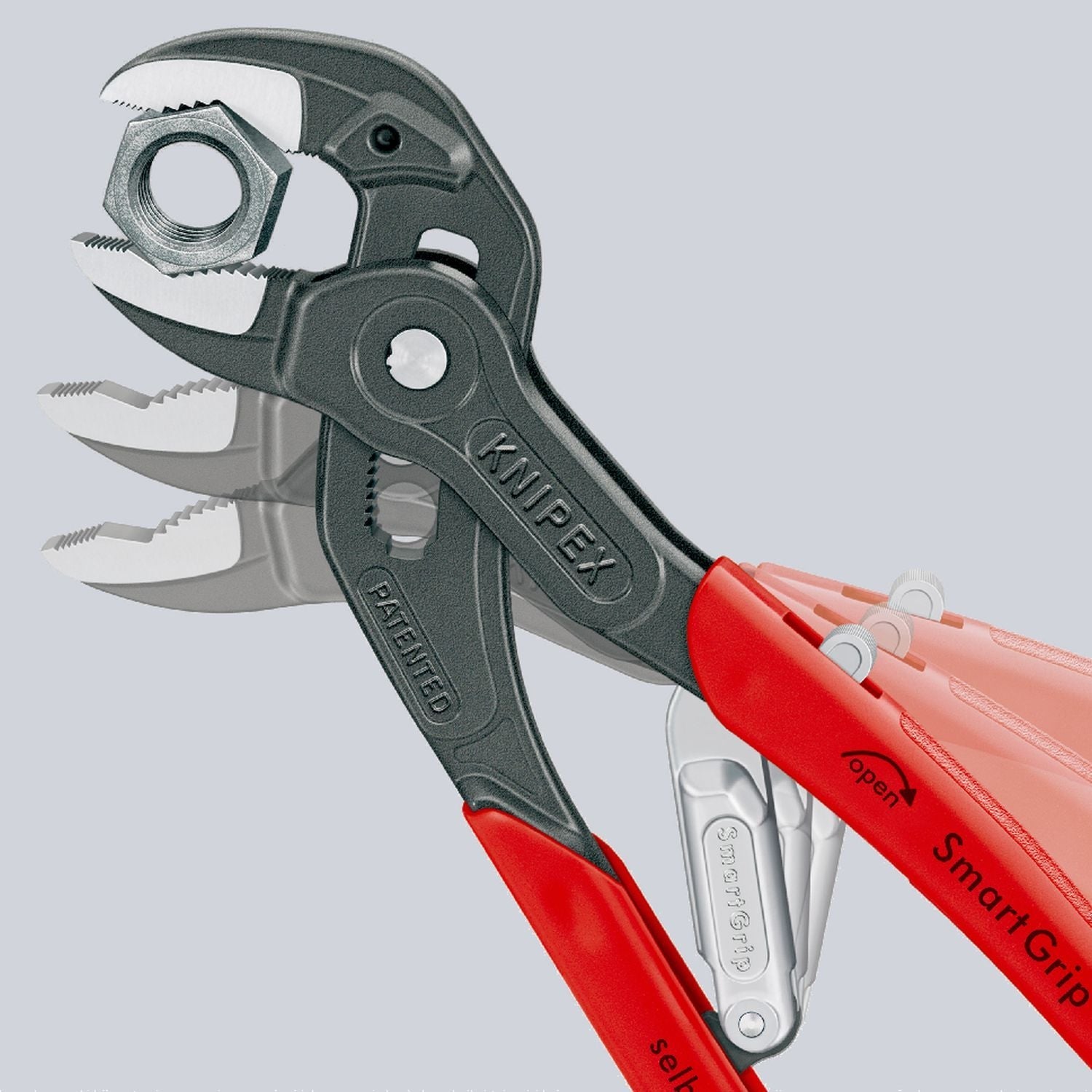 Knipex 85 01 250 US SmartGrip Water Pump Pliers with Automatic Adjustment