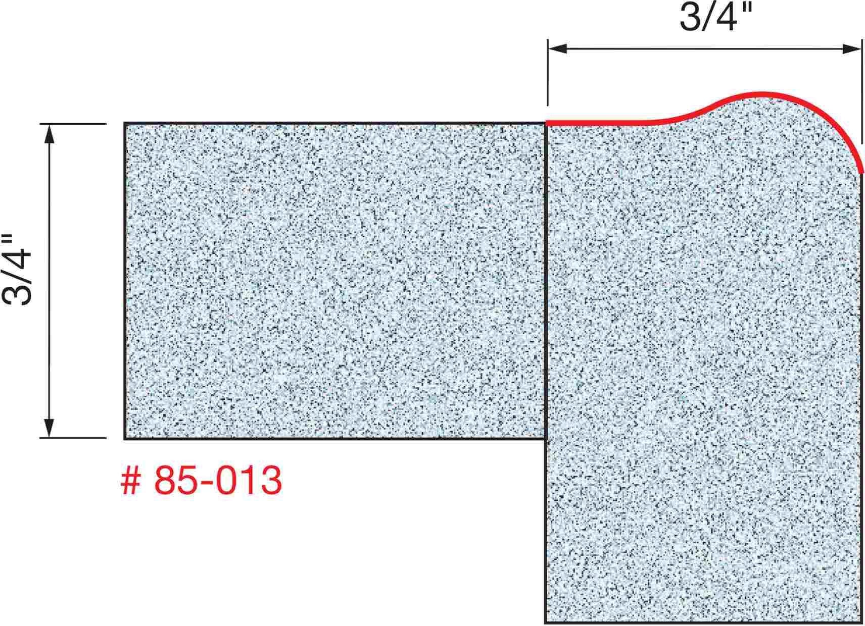 Freud 85-013 1-Inch No Drip Edge Router Bit
