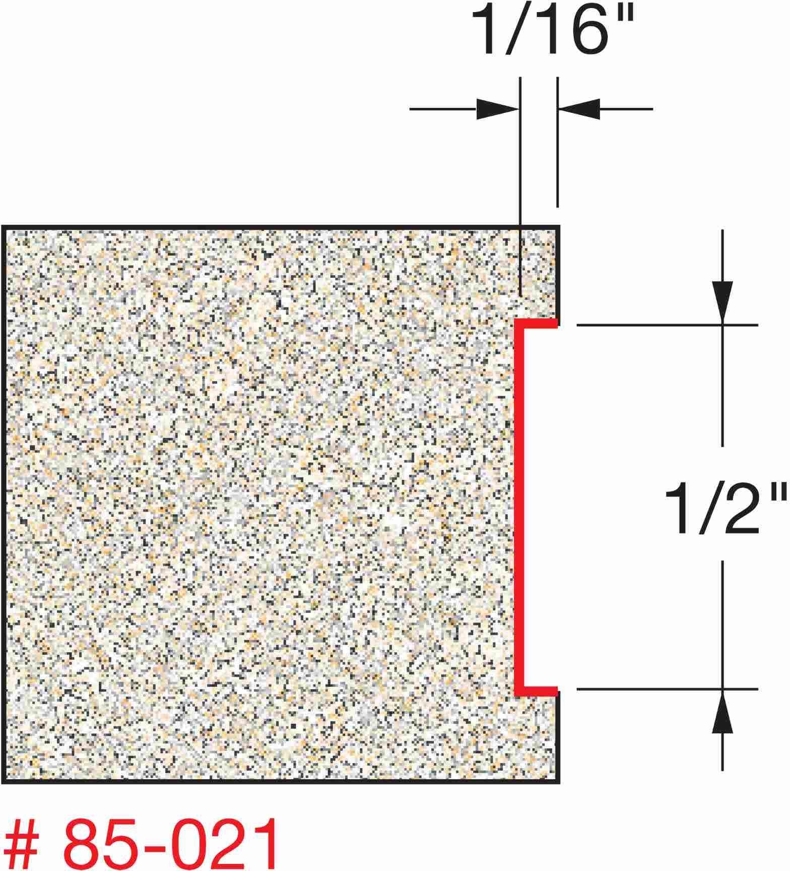 Freud 85-021 1/16-Inch Depth Inlay Router Bit