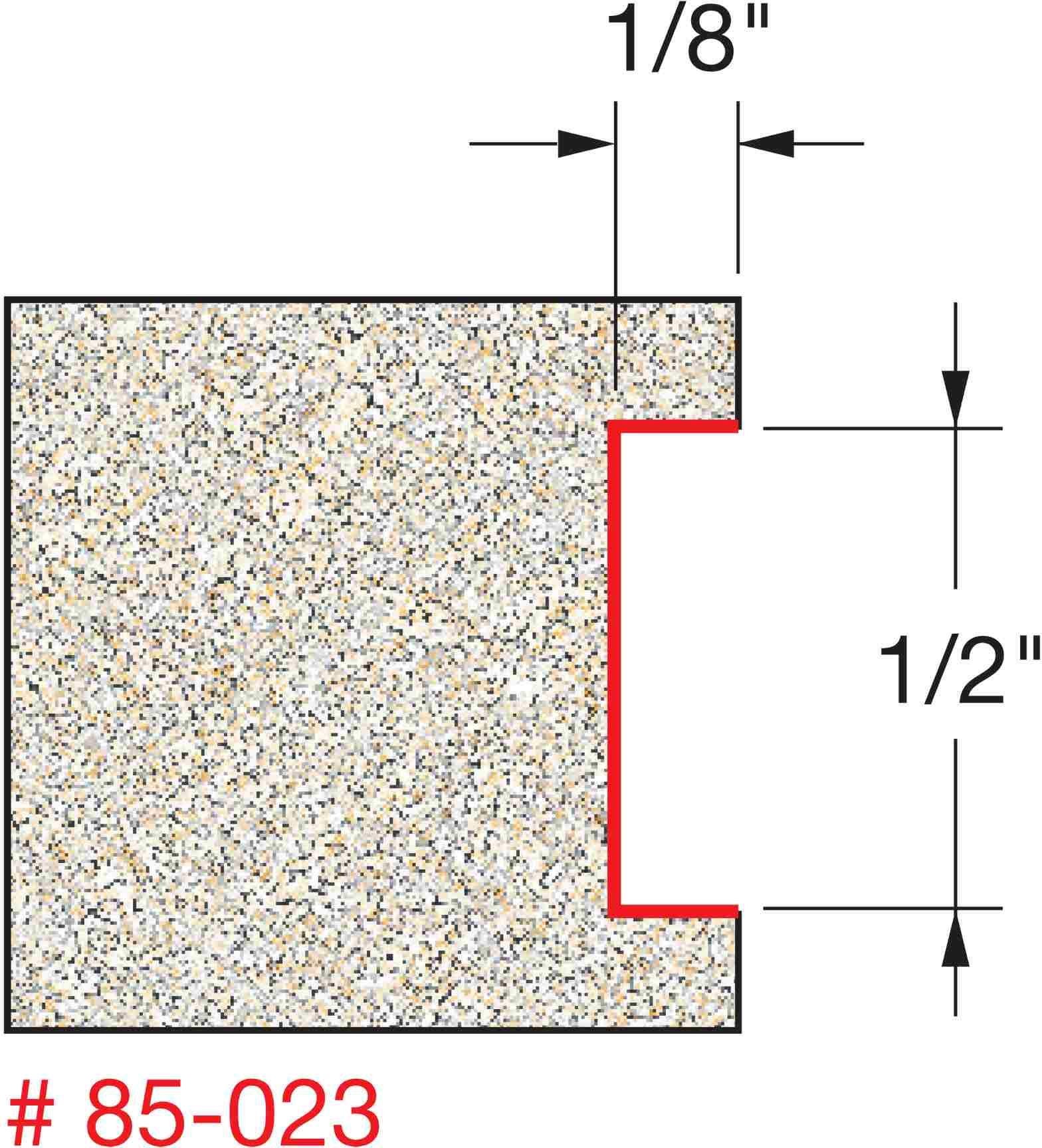 Freud 85-023 1/8-Inch Depth Inlay Router Bit