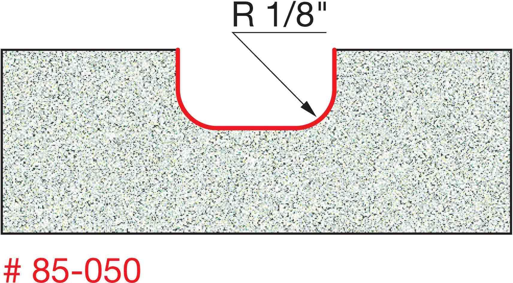 Freud 85-050 1/8-Inch Radius Drainboard Router Bit