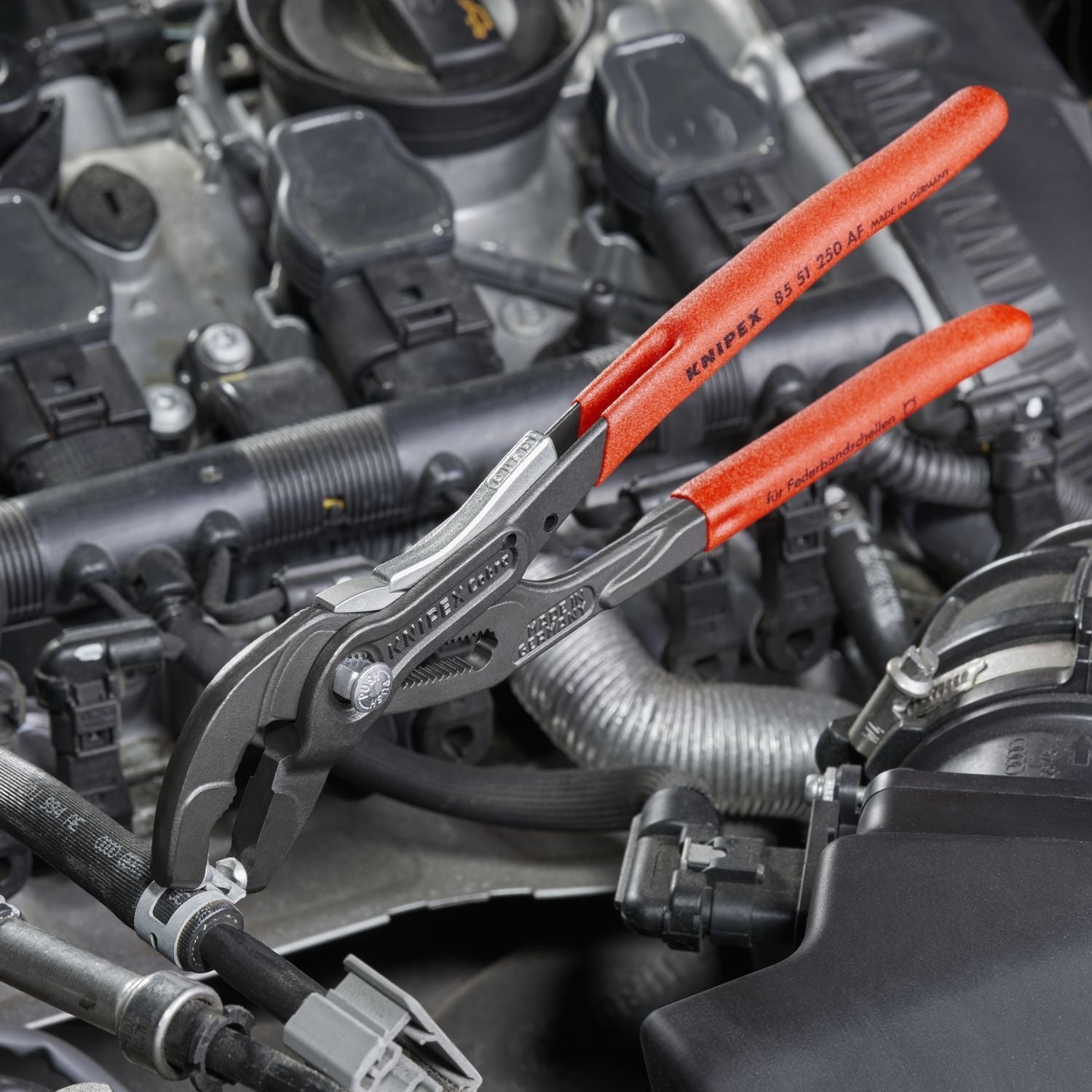 Knipex 85 51 250 AF Spring Hose Clamp Pliers-Locking Device