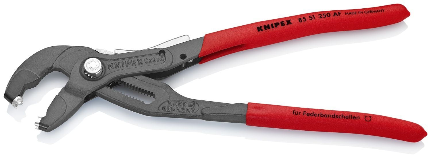 Knipex 85 51 250 AF Spring Hose Clamp Pliers-Locking Device