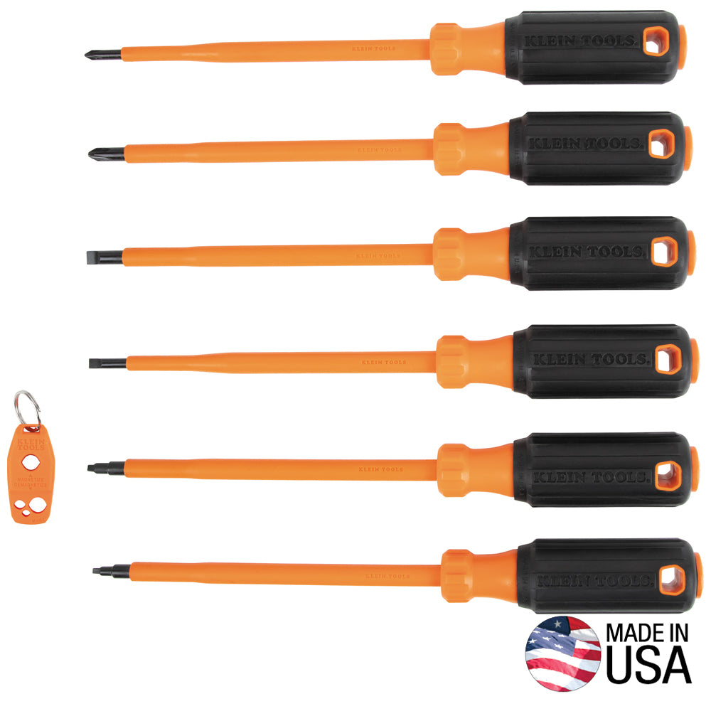 Klein 85077INSR insulated screwdriver set with MAG2 magnetizer