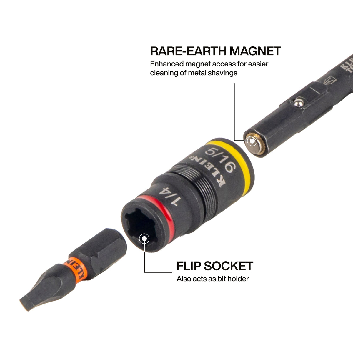 Klein 85091HD conduit reamer on an impact driver
