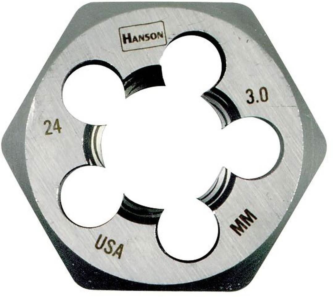 Irwin 8569 HANSON Hexagon Metric Dies (HCS) 24 mm - 3.00