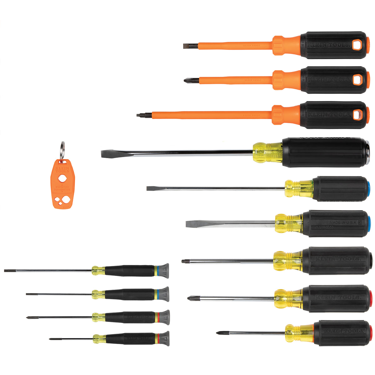 Klein 85814 color-coded screwdriver set, 14-piece