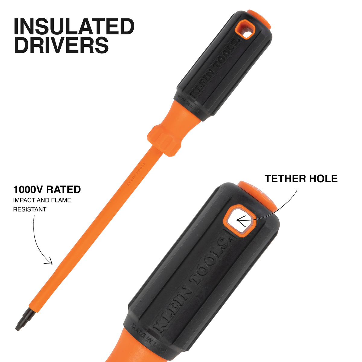Klein 85850 screwdriver set tip detail