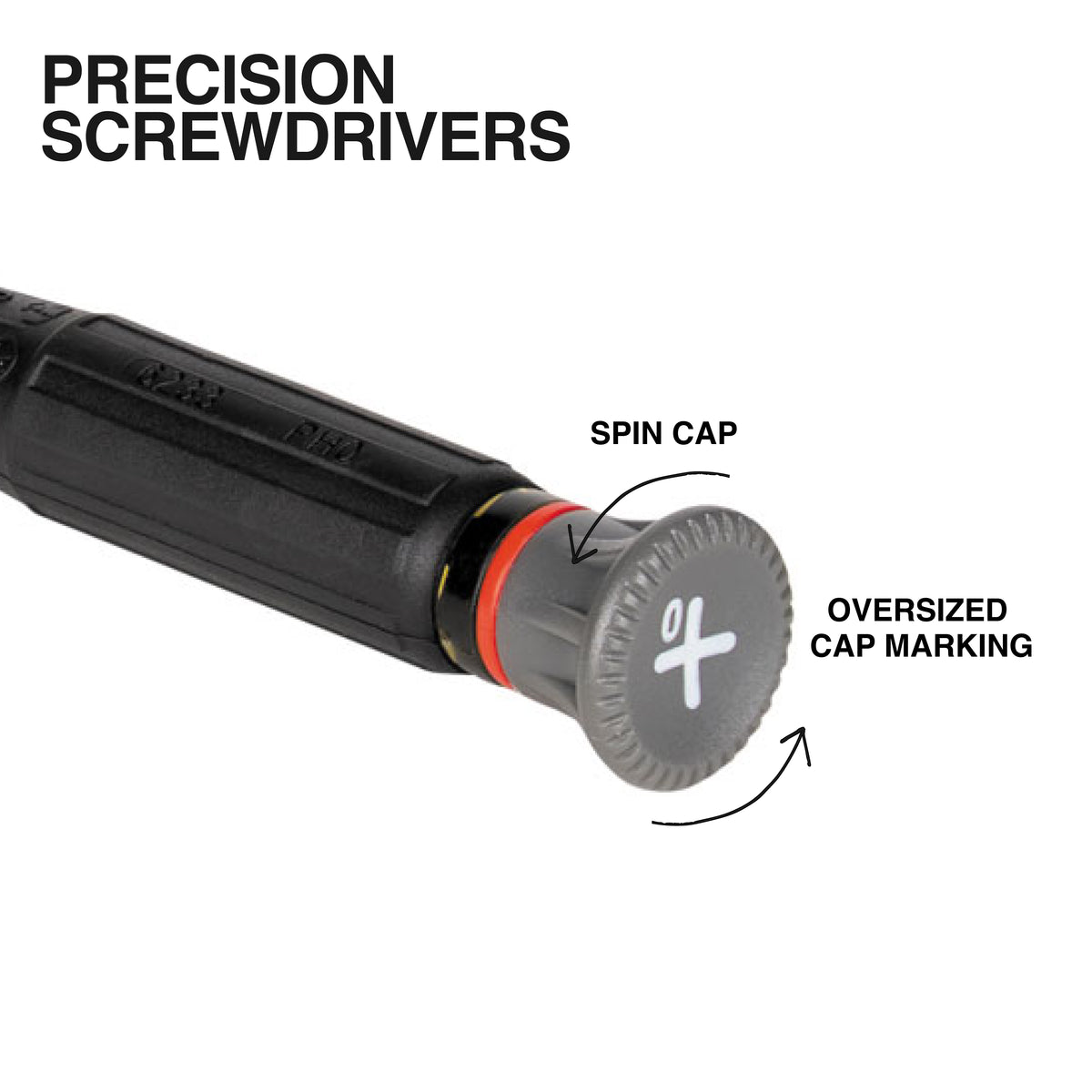 Klein 85850 screwdriver set tether hole detail