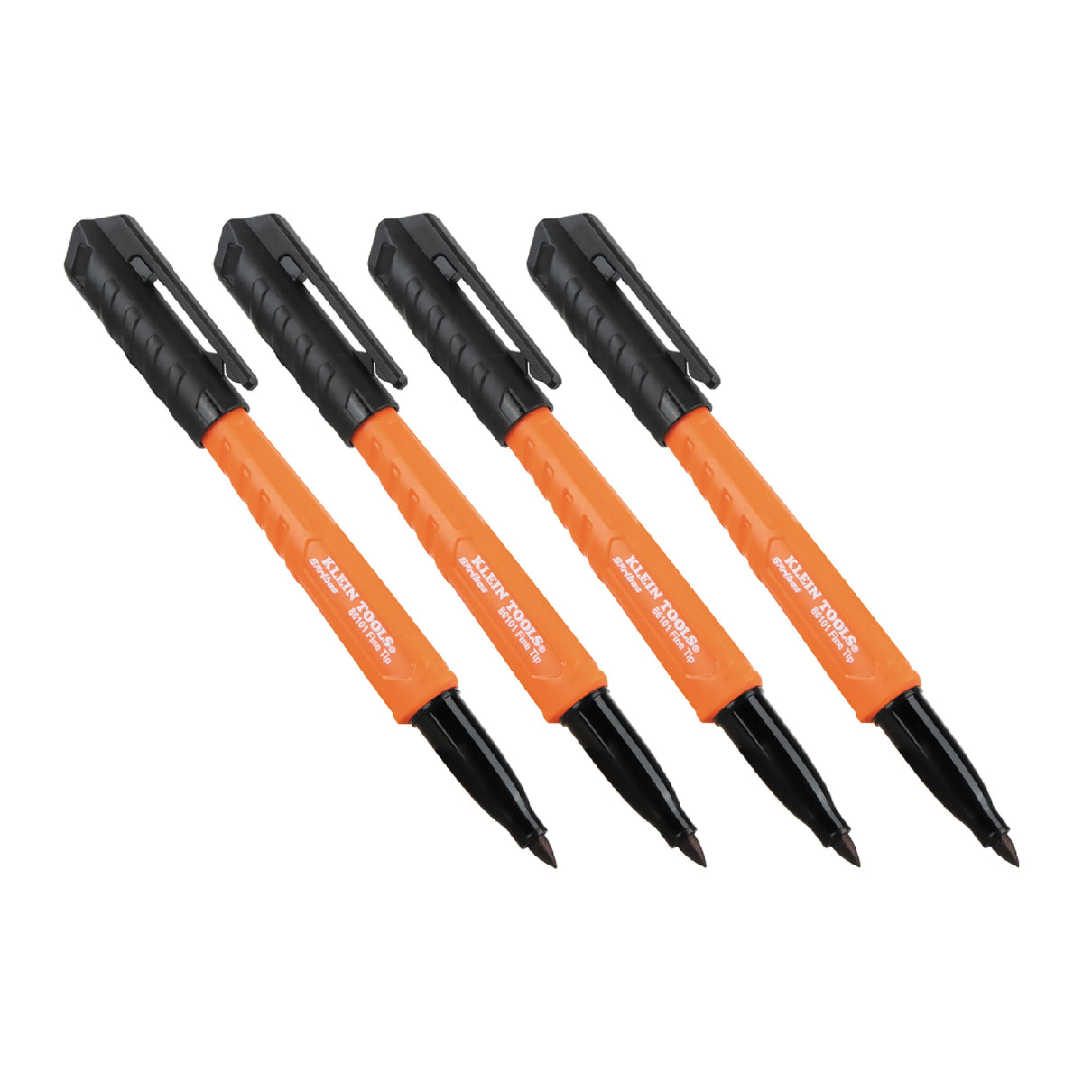 Klein Skribes 861014 fine tip black permanent markers 4-pack