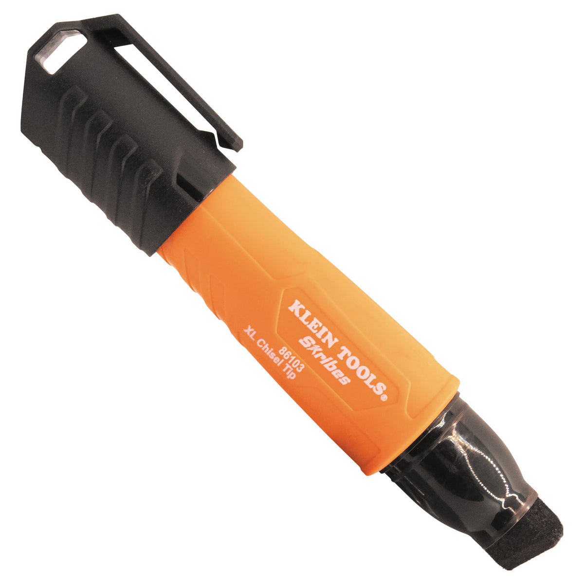 Klein Skribes XL Chisel-Tip Permanent Marker, Black (86103)