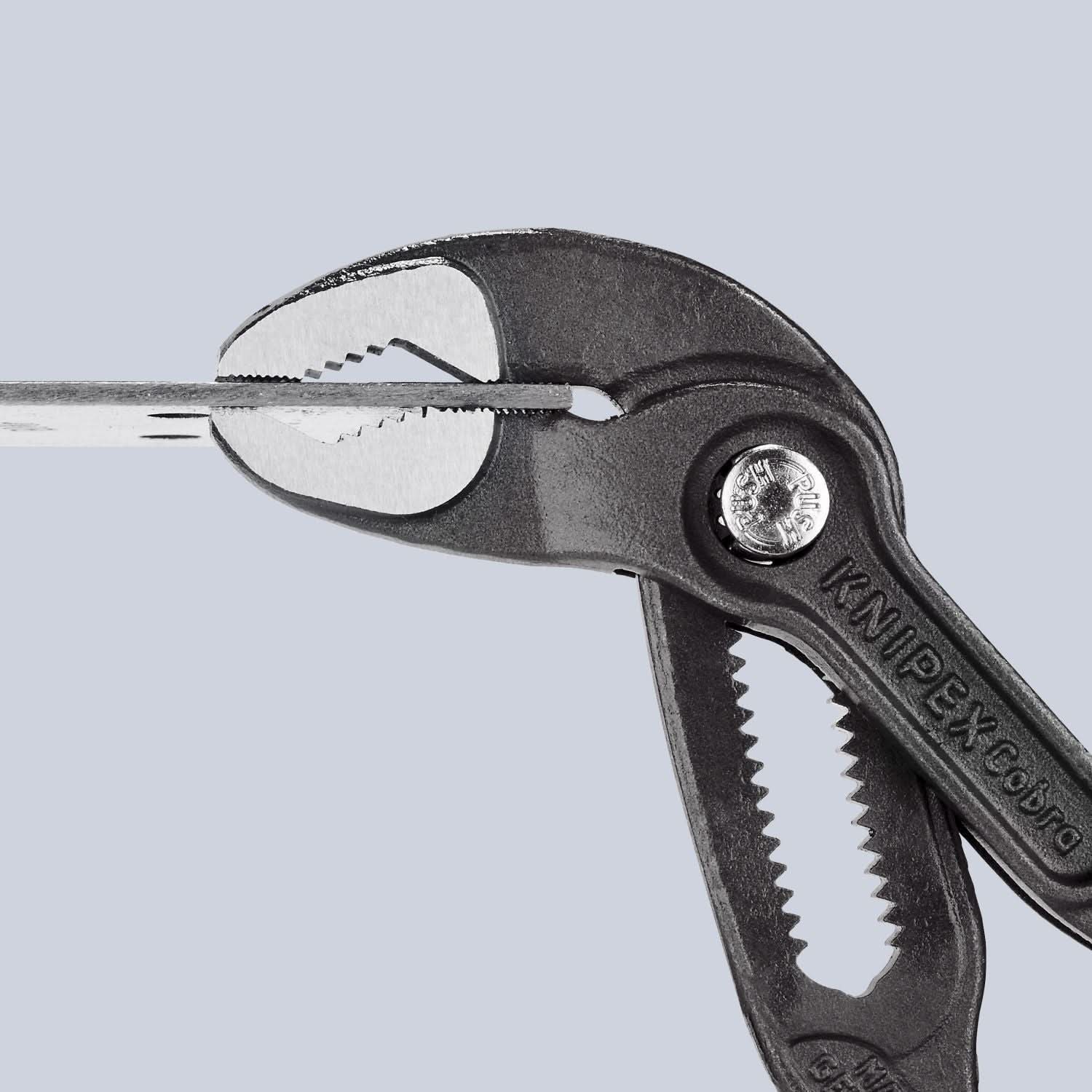 Knipex 87 02 180 T BKA Cobra Water Pump Pliers-Tethered Attachment