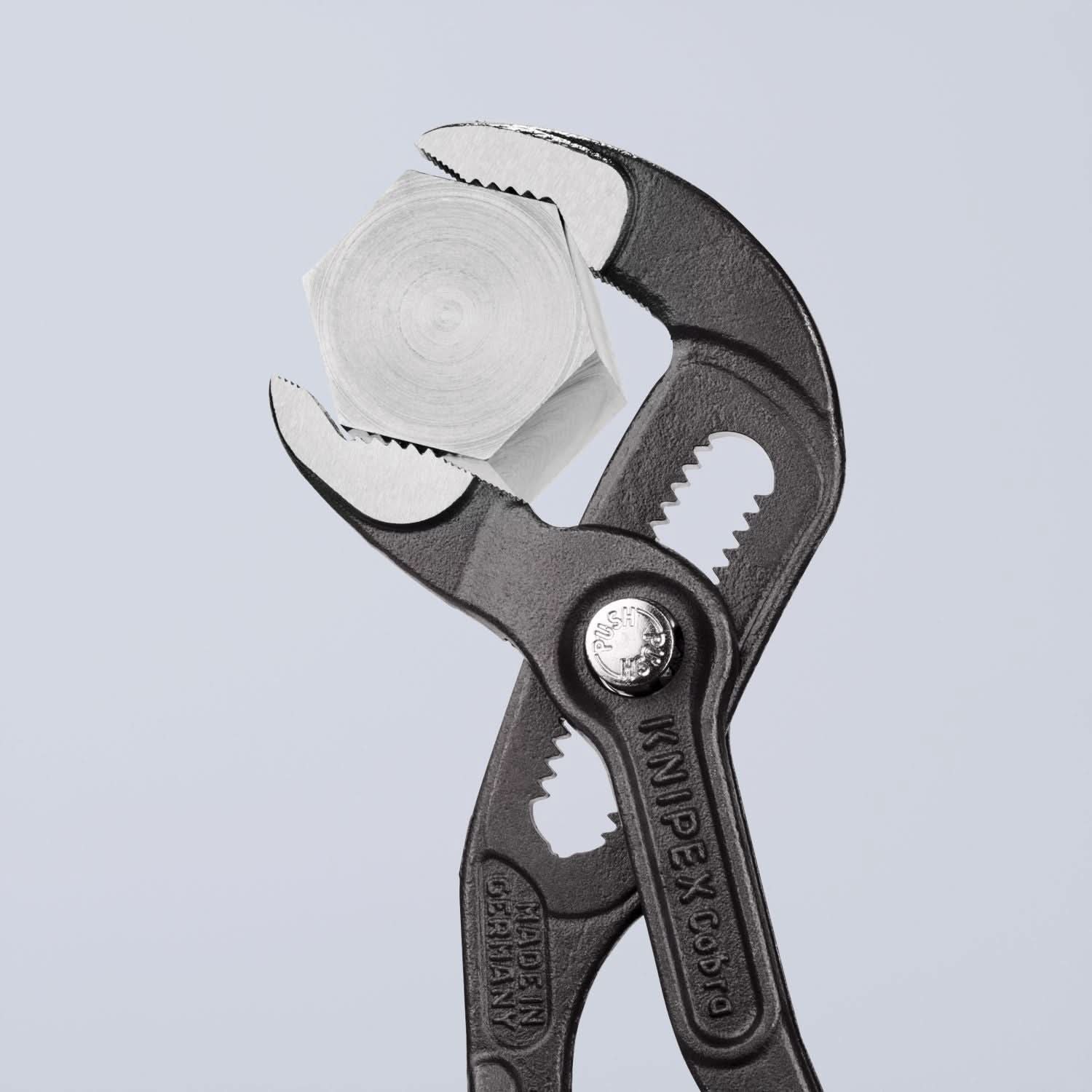 Knipex 87 02 180 T BKA Cobra Water Pump Pliers-Tethered Attachment