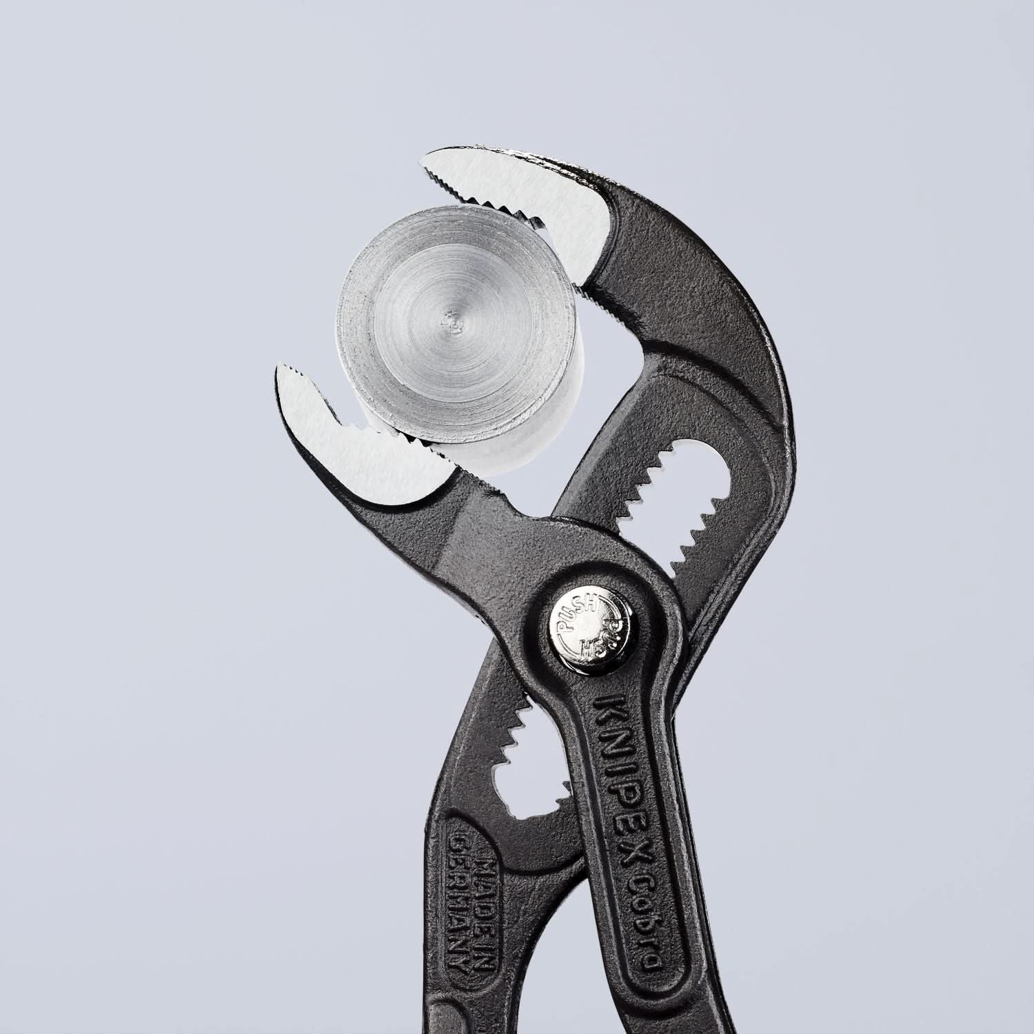 Knipex 87 02 180 T BKA Cobra Water Pump Pliers-Tethered Attachment