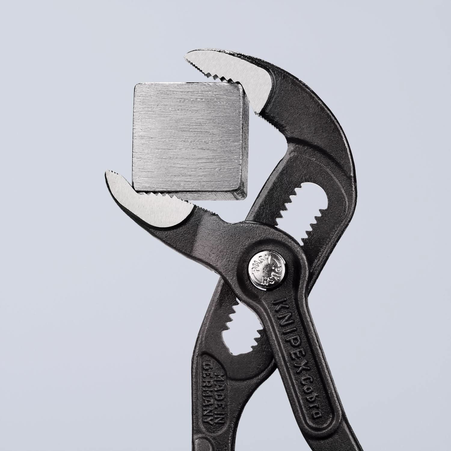 Knipex 87 02 180 T BKA Cobra Water Pump Pliers-Tethered Attachment