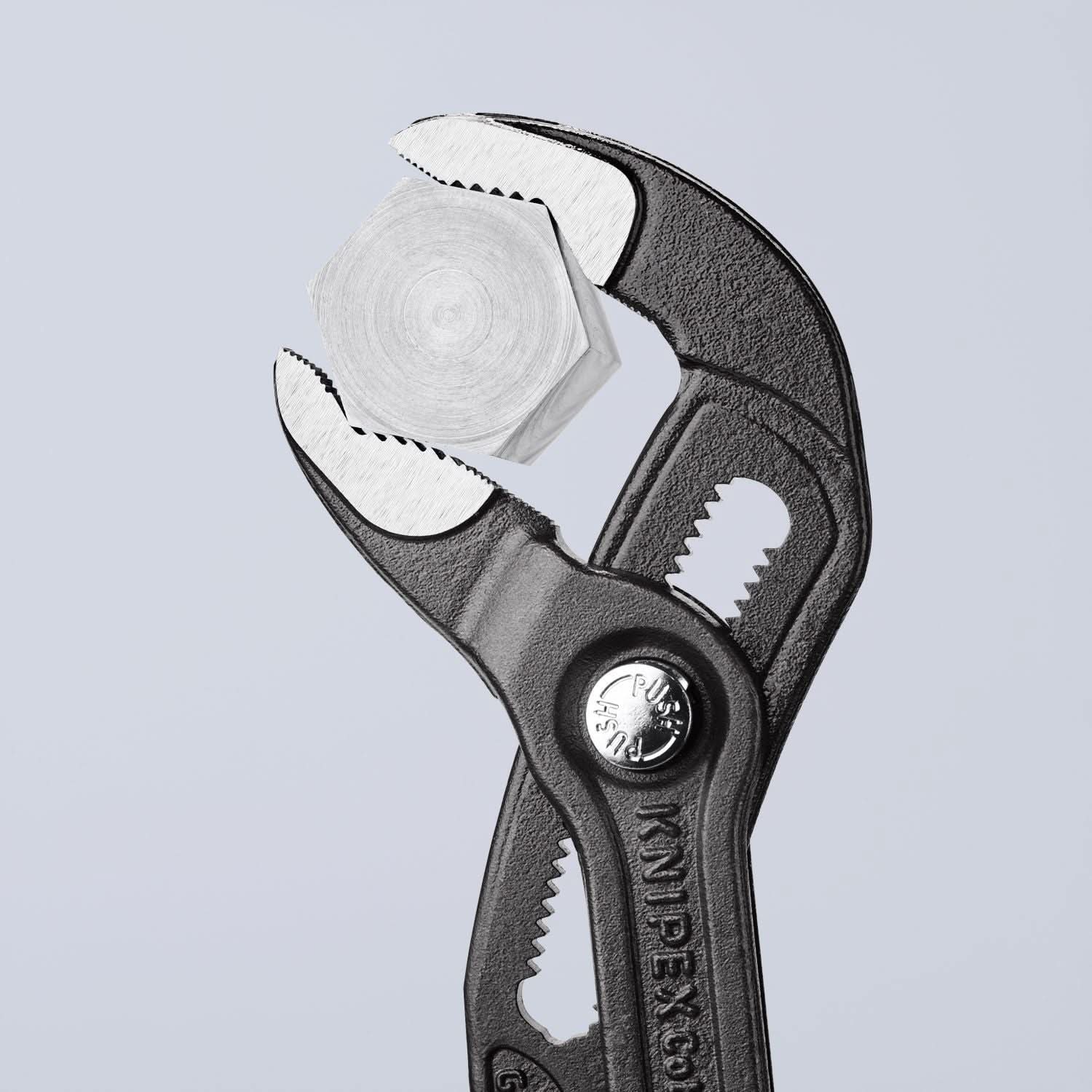 Knipex 87 02 250 T BKA Cobra Water Pump Pliers-Tethered Attachment