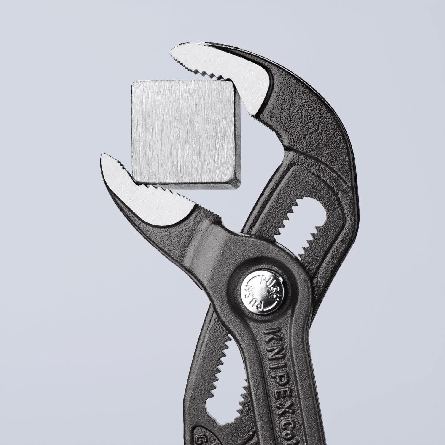 Knipex 87 02 250 T BKA Cobra Water Pump Pliers-Tethered Attachment