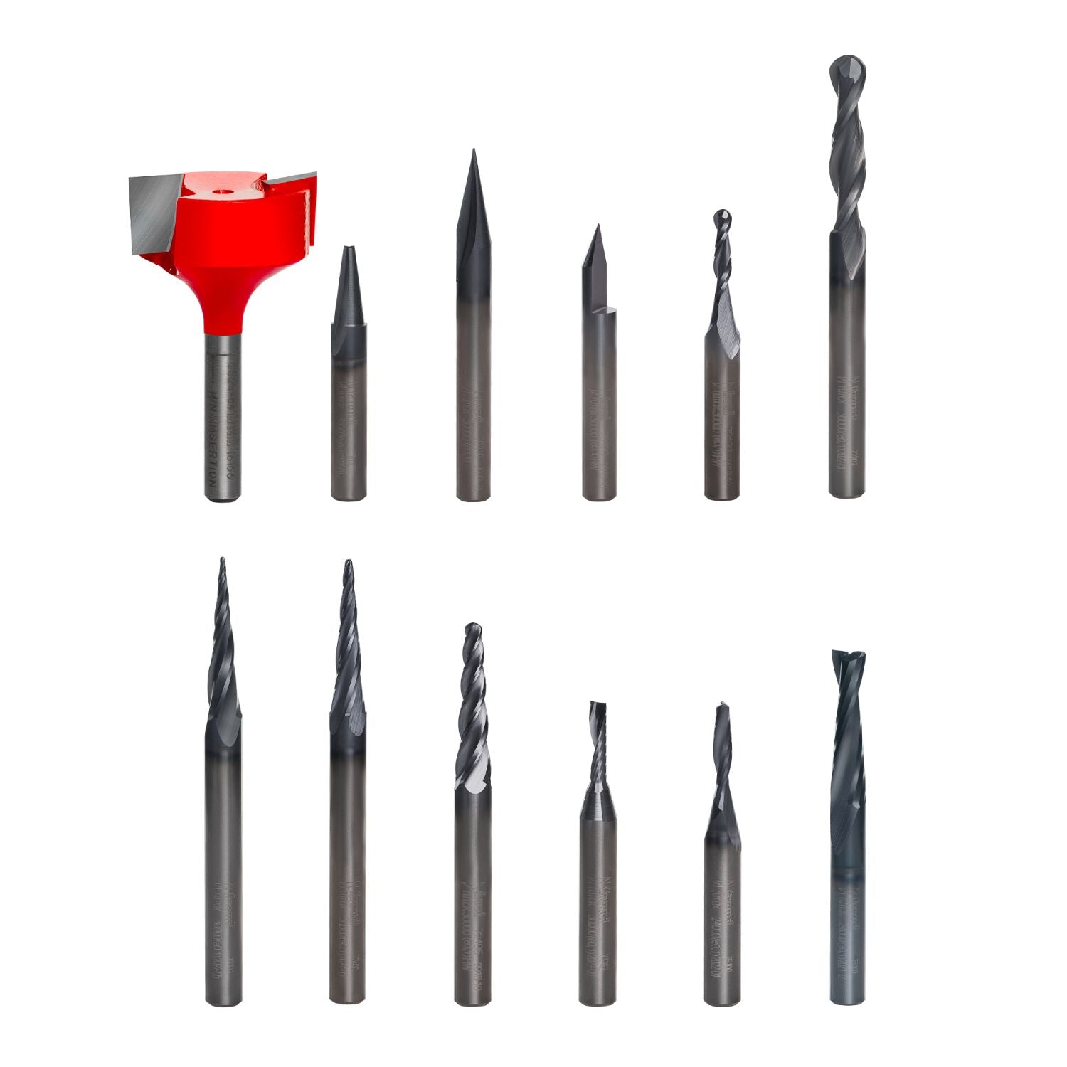 Diablo 87-112 12 Piece CNC Router Bit Set