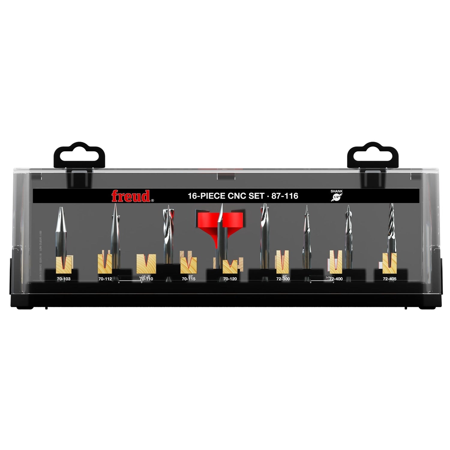 Diablo 87-116 16 Piece CNC Router Bit Set