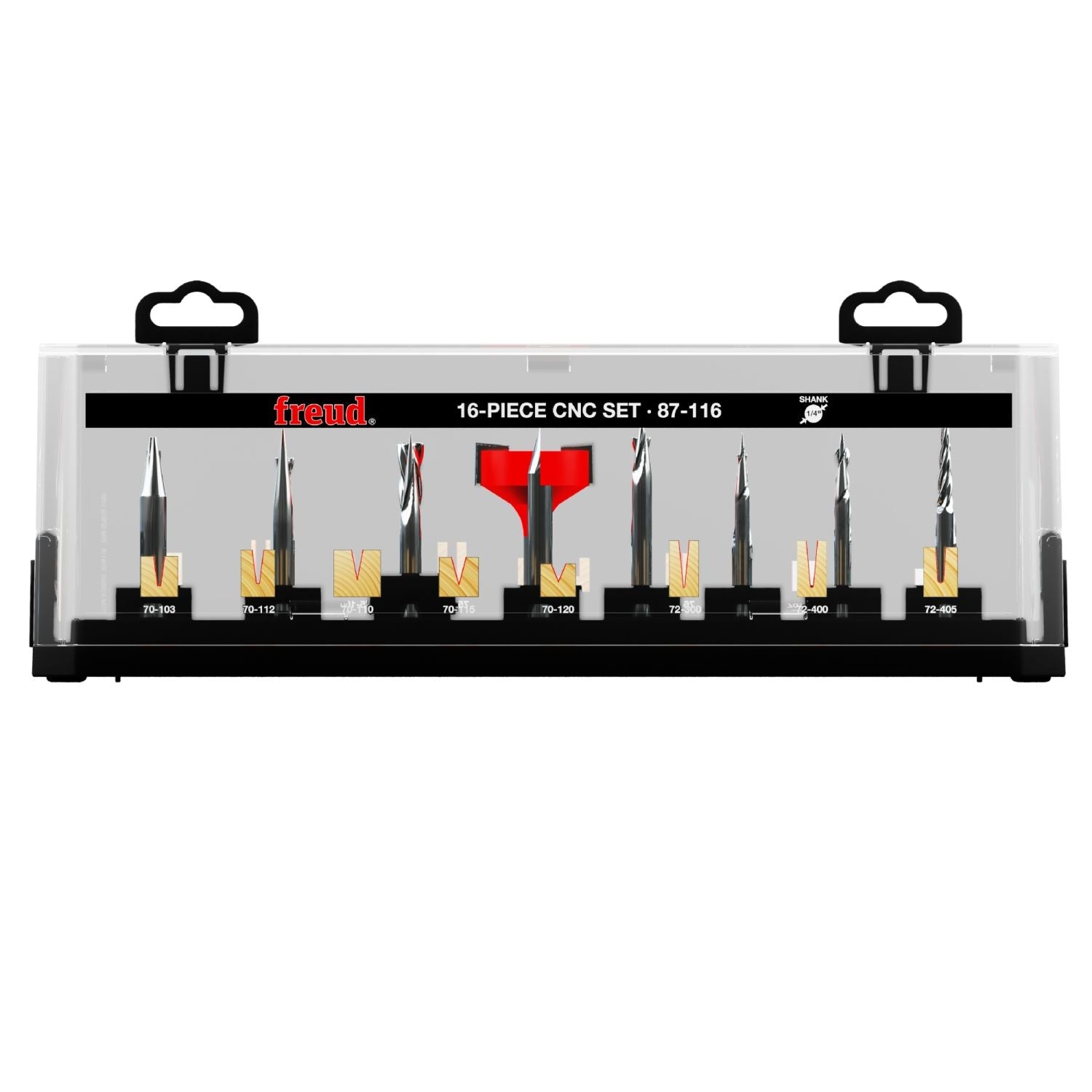 Diablo 87-116 16 Piece CNC Router Bit Set