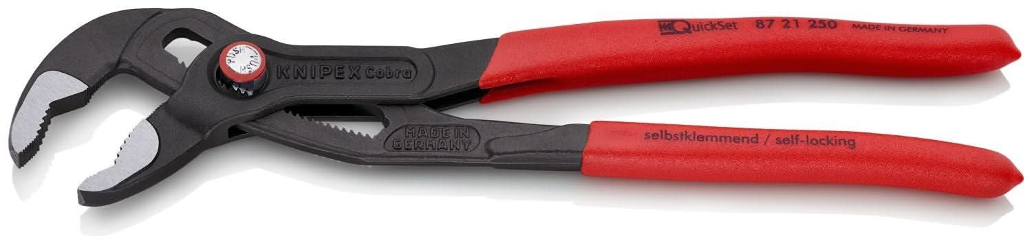 Knipex 87 21 250 Cobra QuickSet Water Pump Pliers