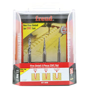 Freud 87-308 3-Piece CNC Fine Detail Router Bit Set