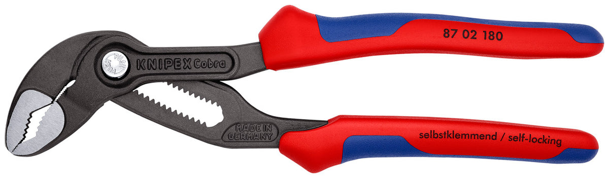 Knipex 87 02 180 SBA Cobra 7-1/4-in. water pump pliers with comfort grip