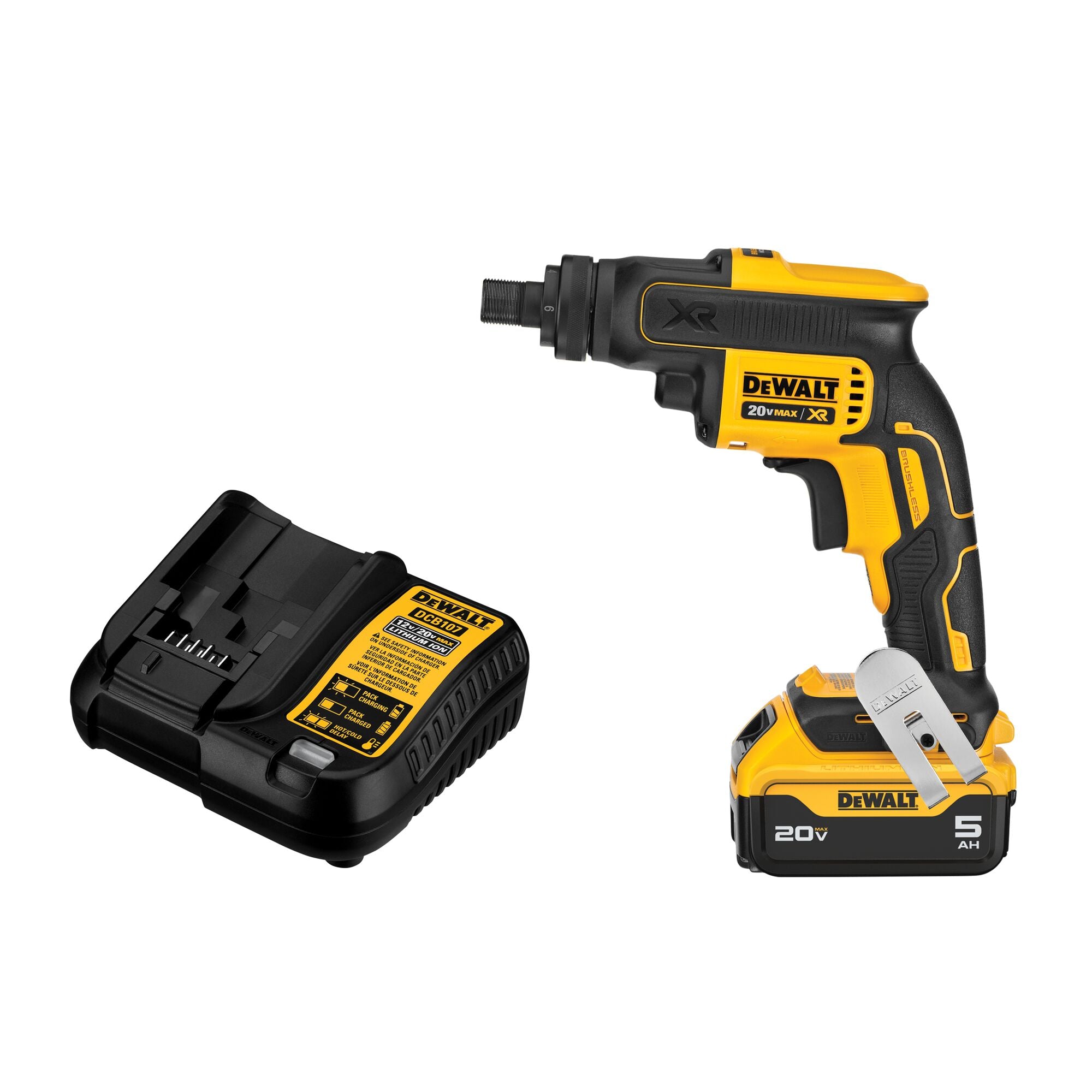 DEWALT 20V MAX* XR Screw Gun Kit with Threaded Clutch Housing