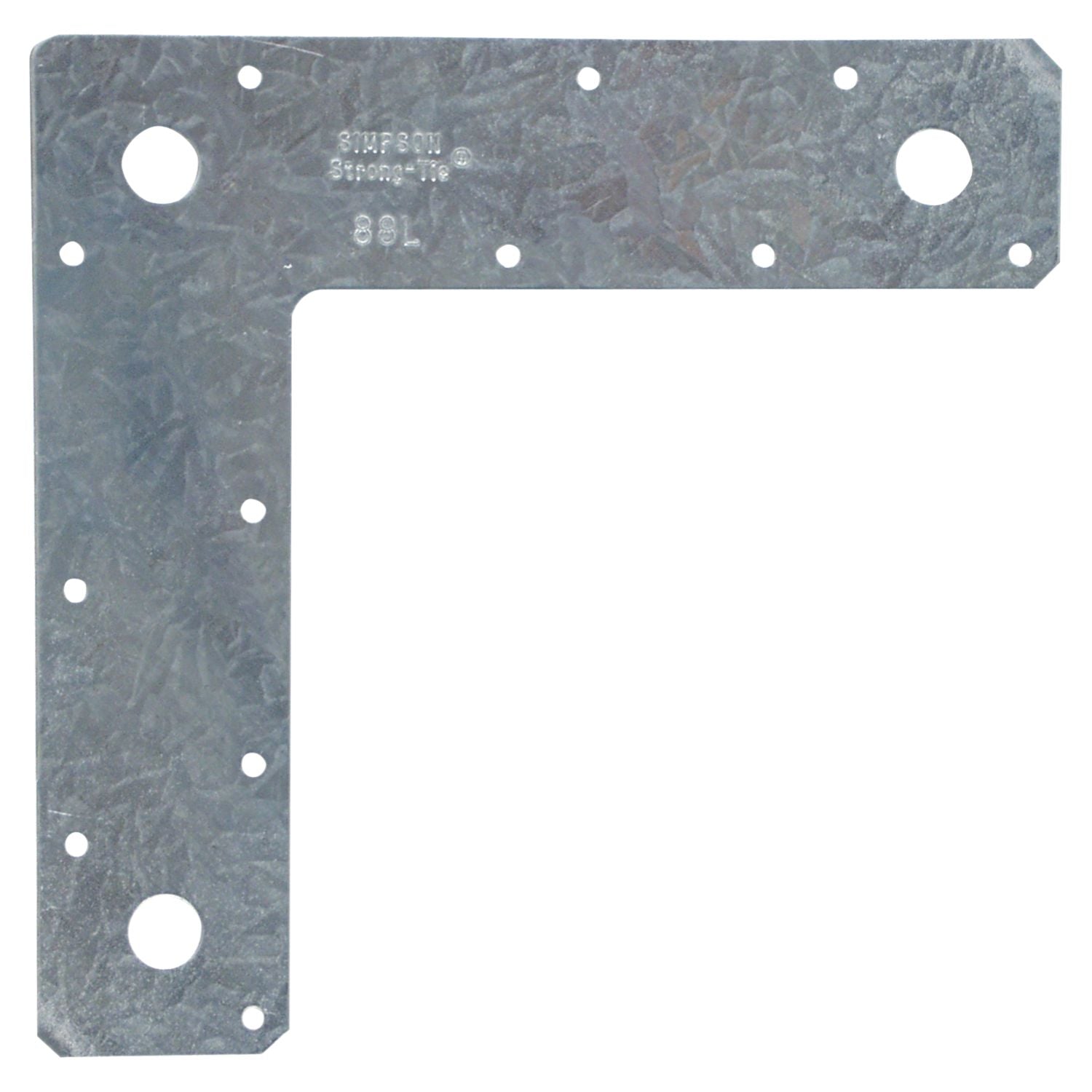Simpson Strong-Tie 88L 8-in. x 8-in. 14-Gauge Galvanized L Strap