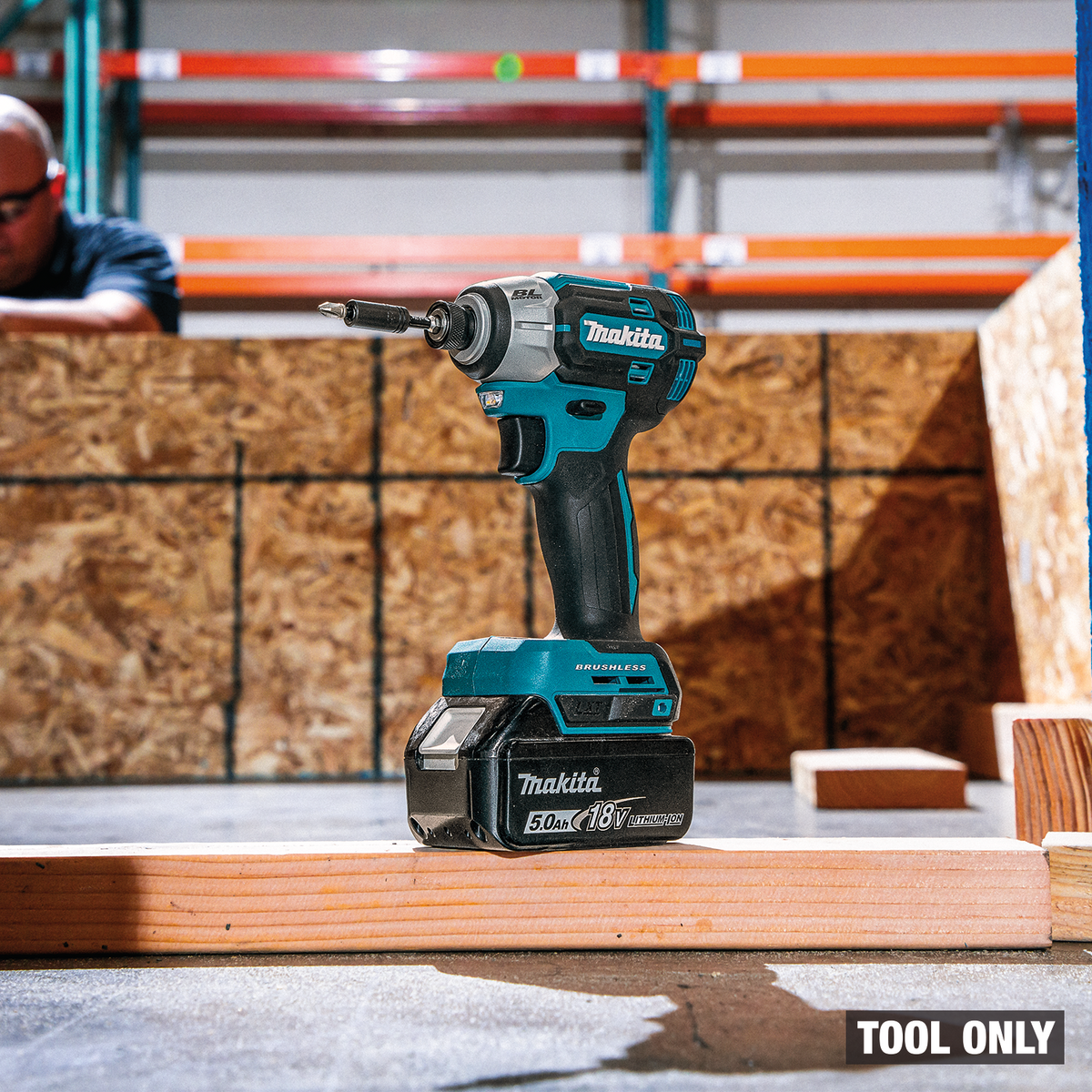 Makita 18V LXT Brushless Quick-Shift Mode 4-Speed Impact Driver (XDT21Z) - on the job site 9