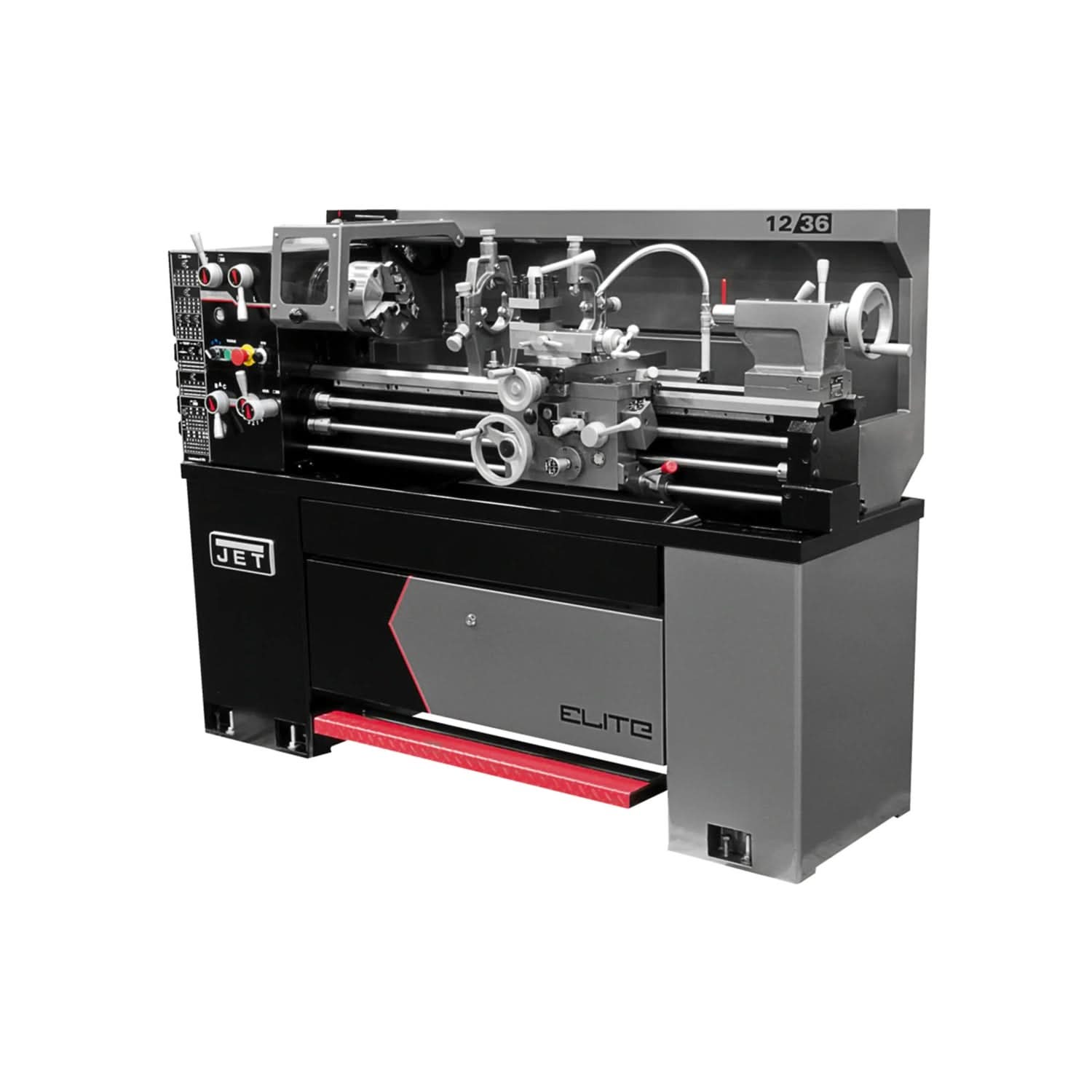 JET 892302 E-1236VS With Taper Attachment and Collet Closer
