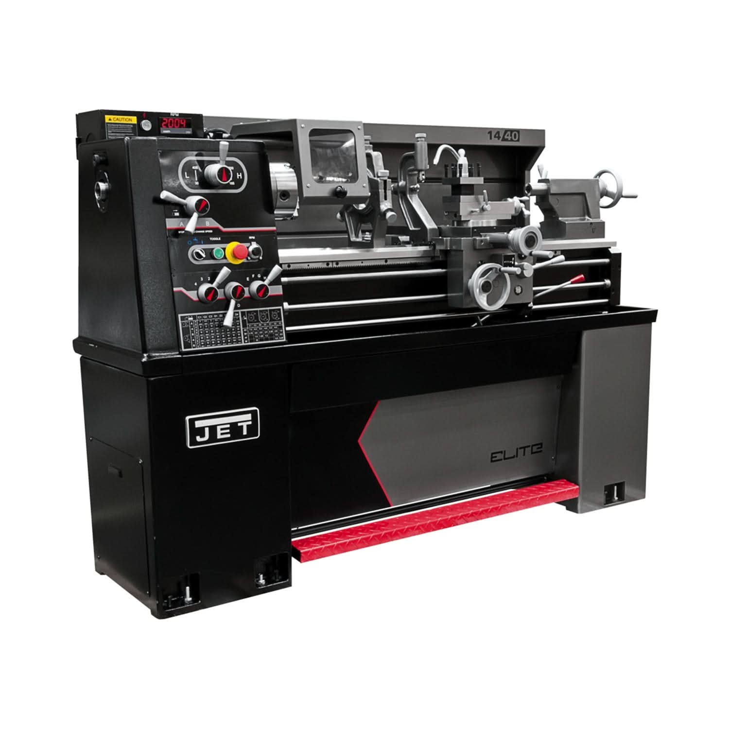 JET 892456 E-1440VS With ACU-RITE 203 DRO With Taper Attachment and Collet Closer