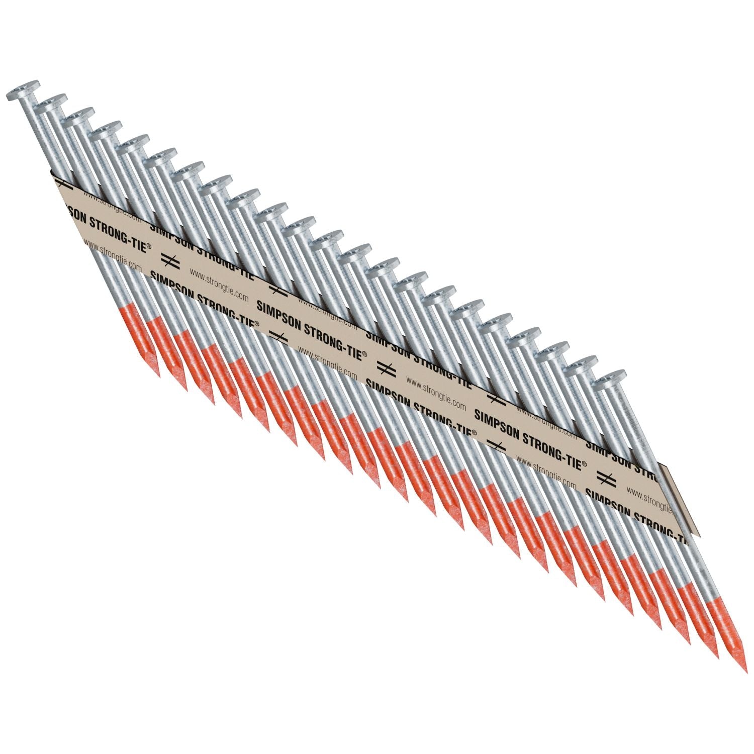 Simpson Strong-Tie 8DBRPT2500 Strong-Drive 33° SCN SMOOTH-SHANK CONNECTOR Nail,  2-1/2-in. x .131-in. Bright, 2500-Pack