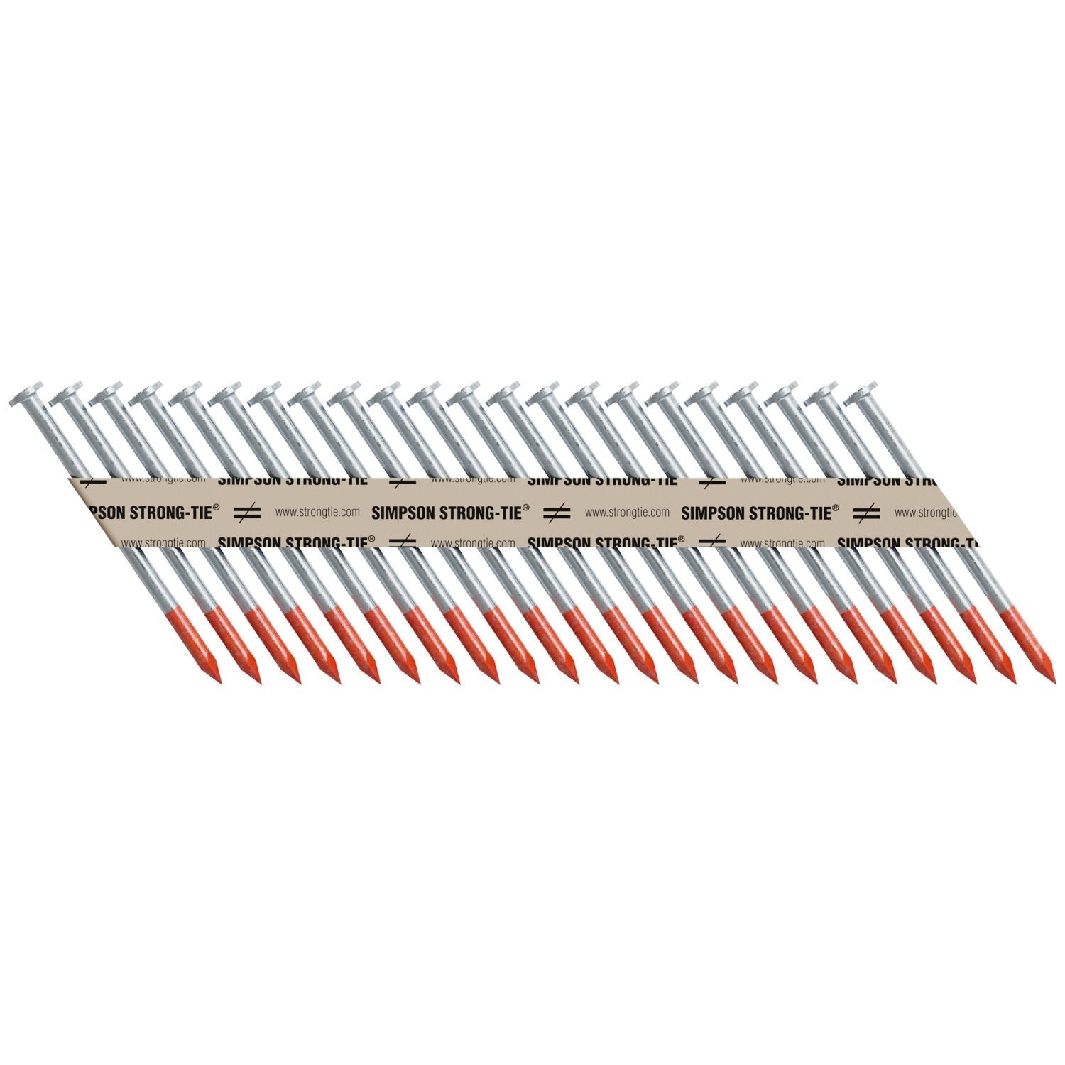 Simpson Strong-Tie 8DBRPT2500 Strong-Drive 33° SCN SMOOTH-SHANK CONNECTOR Nail,  2-1/2-in. x .131-in. Bright, 2500-Pack