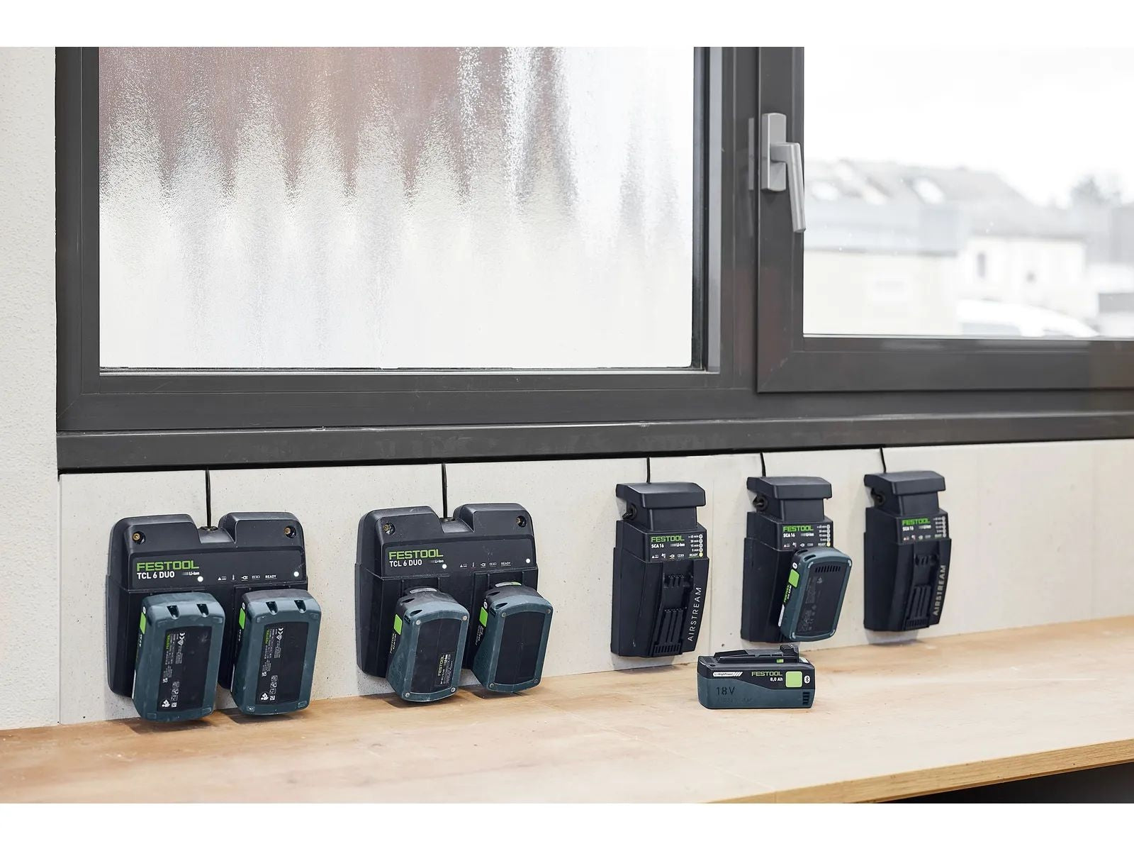 Festool 577328 SYS 18V Dual 8.0Ah and Dual SCA16 Fast Charger Energy Set