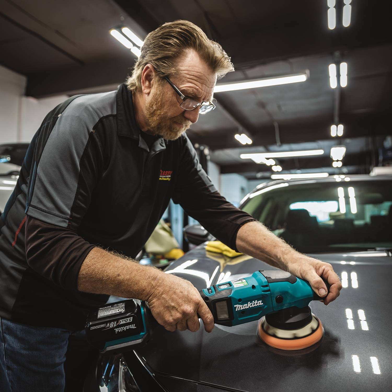 Makita XOP02Z 18V LXT Lithium-Ion Brushless Cordless 5" / 6" Dual Action Random Orbit Polisher, Tool Only