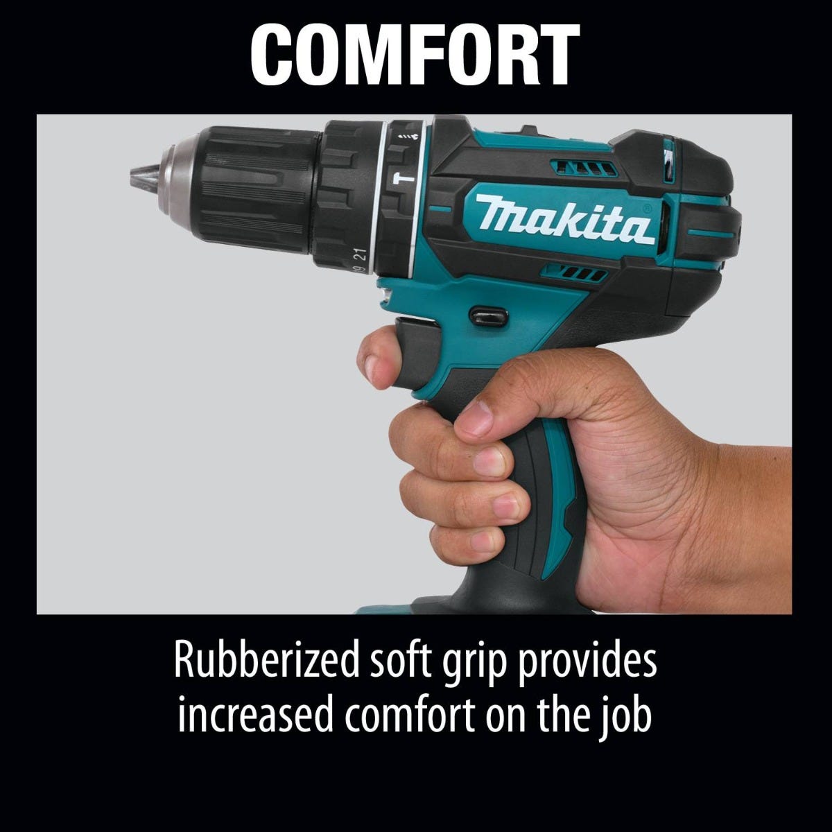 Makita XPH10Z 18V LXT Lithium-Ion Cordless 1/2" Hammer Driver-Drill, Tool Only