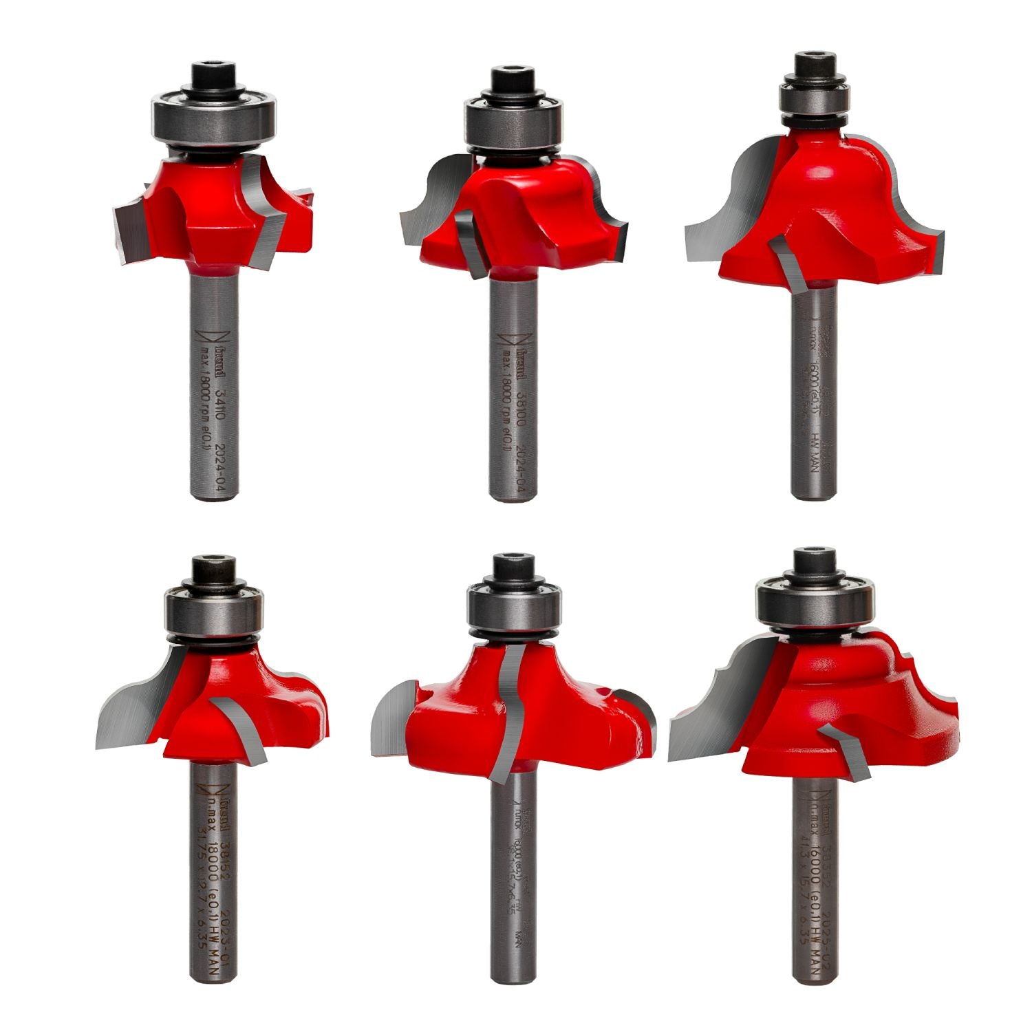 Diablo 90-206 6 Piece Decorative Edge Quadra-Cut Router Bit Set – Tool Nut
