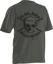 Blaklader 90241042 Navy Skulll T-Shirt, Antique Moss
