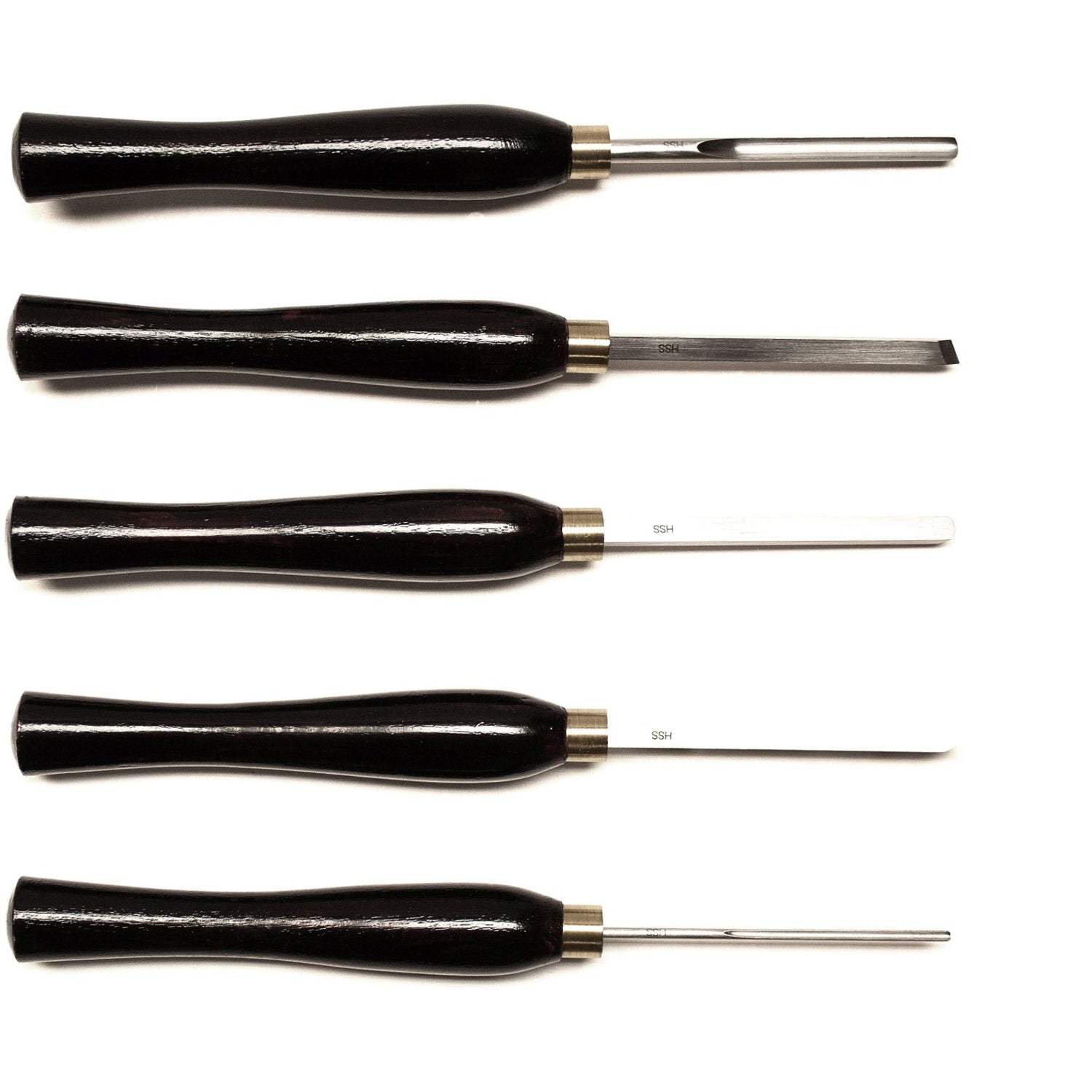 Teknatool 9034 5 Piece HSS Standard Chisel Set