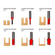 Freud 91-102 6 Piece Straight Router Bit Set