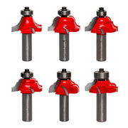 Diablo 91-206 6 Piece Decorative Edge Quadra-Cut Router Bit Set