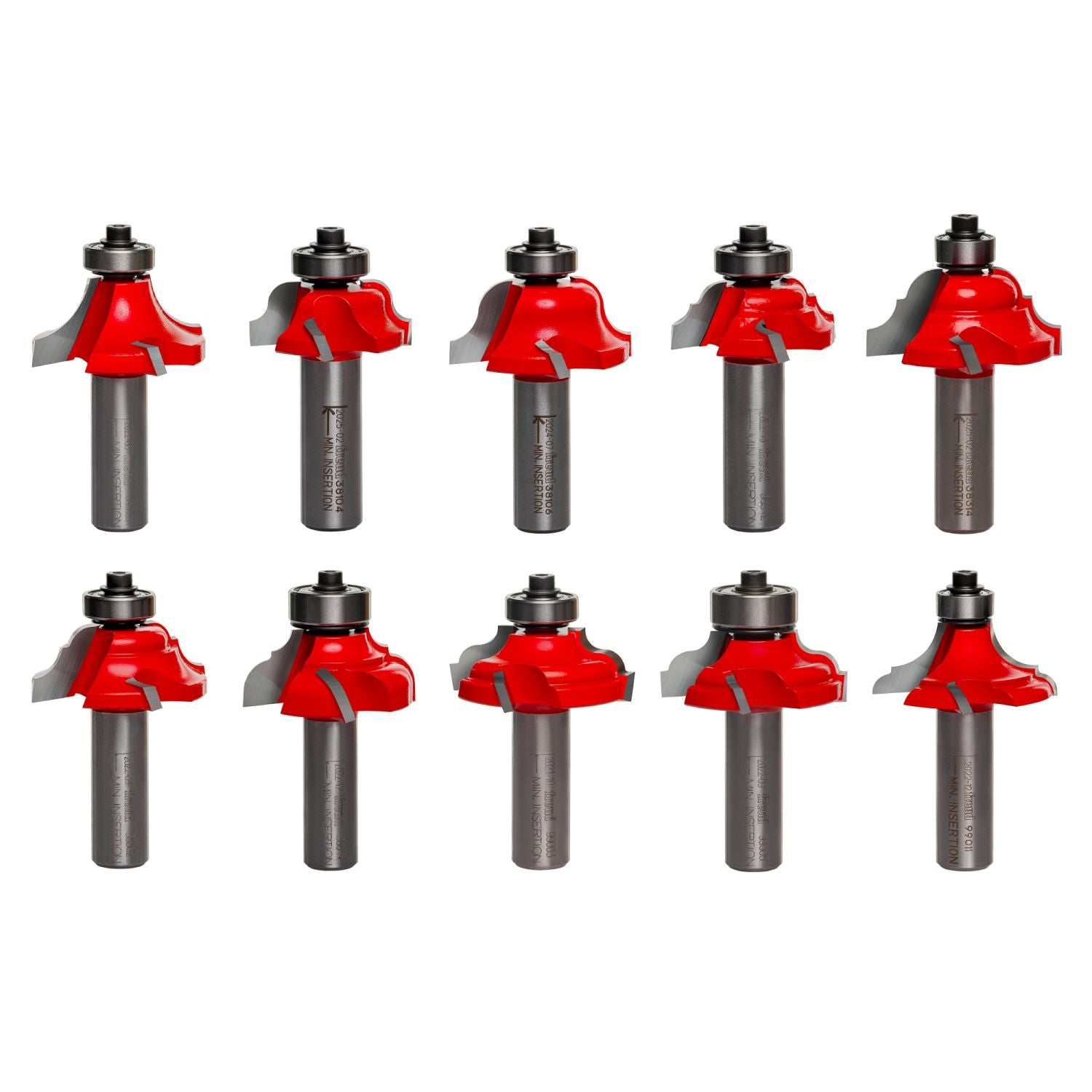 Diablo 91-210 10 Piece Decorative Edge Quadra-Cut Router Bit Set – Tool Nut